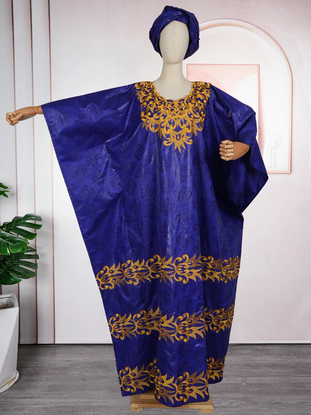 H&D 2026 African dresses for woman Embroidery Bazin Riche Kaftan Dress Wedding Party Djellaba Plus Size Muslim Gown Turkey Dress