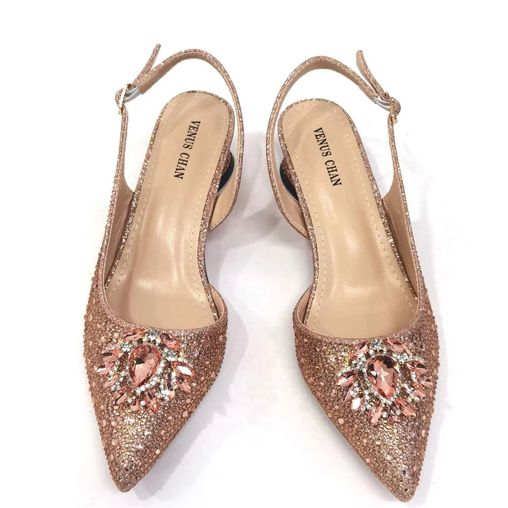 2024 Ladies High Quality Women's Pumps And Bag Italian Fashion Design Silver Mixed Color Bag For Nigeria Wedding Party