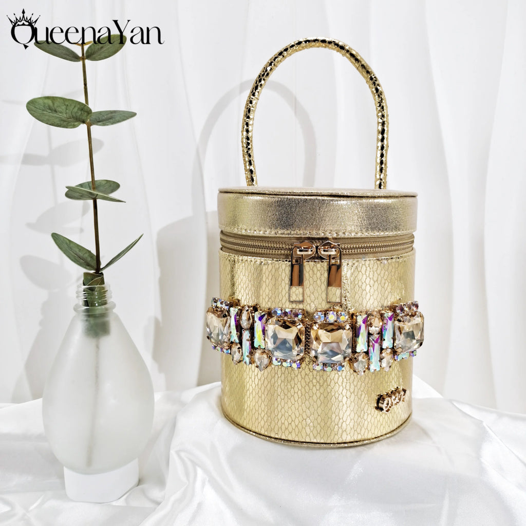Queena Yan Italian Design African Women's High Heel Party Shoes and Bag Set Elegant Nigerian Handbag Open Shoes for Occasions