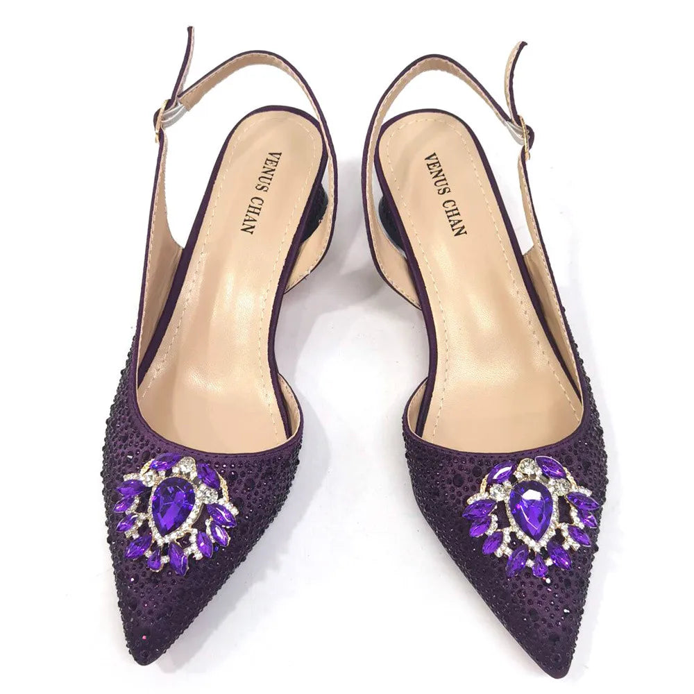 2024 Ladies High Quality Women's Pumps And Bag Italian Fashion Design Silver Mixed Color Bag For Nigeria Wedding Party