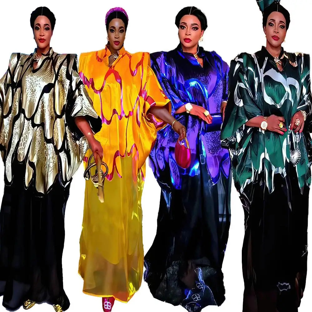 Elegance party dresses Two-piece set turkey woman dresses African woman boubou