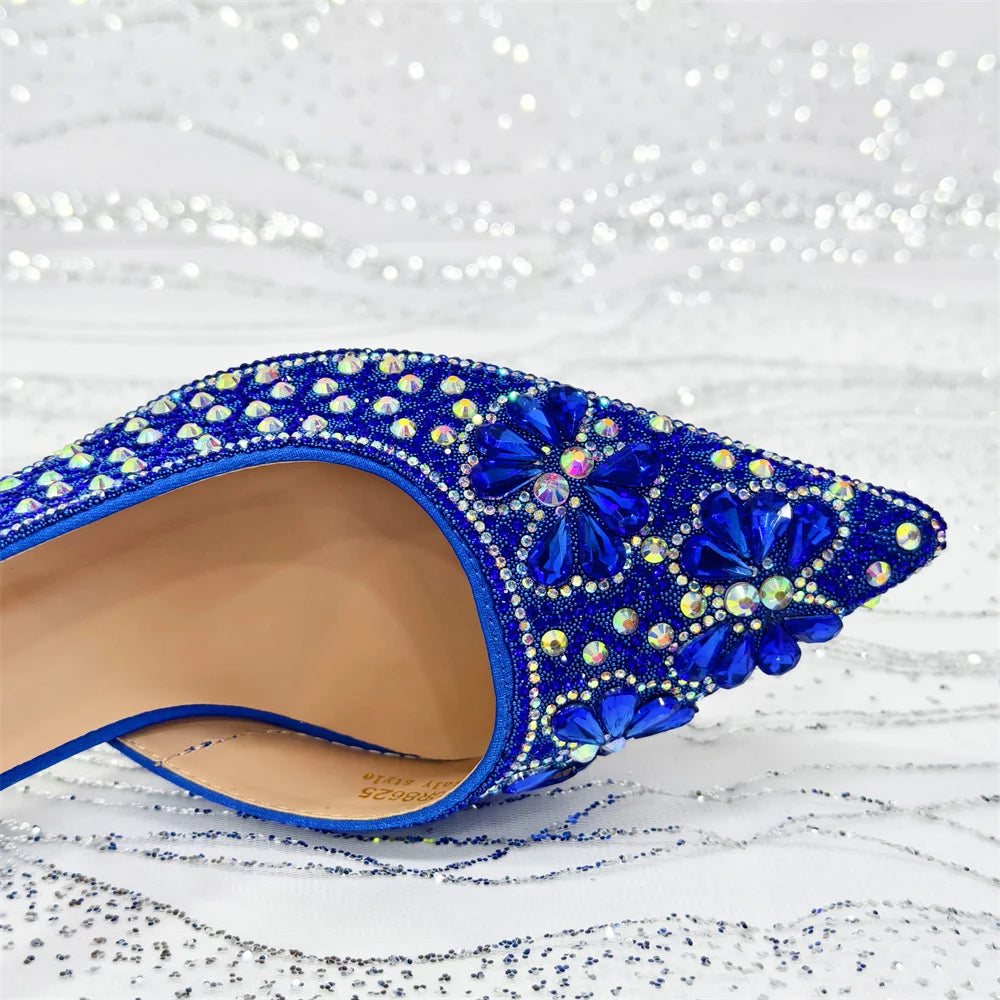Festive Elegance: Spot Goods Dazzling Heels and Chic Long Bag Clutch Perfect Combination Of Shoes And Bag for Special Occasions