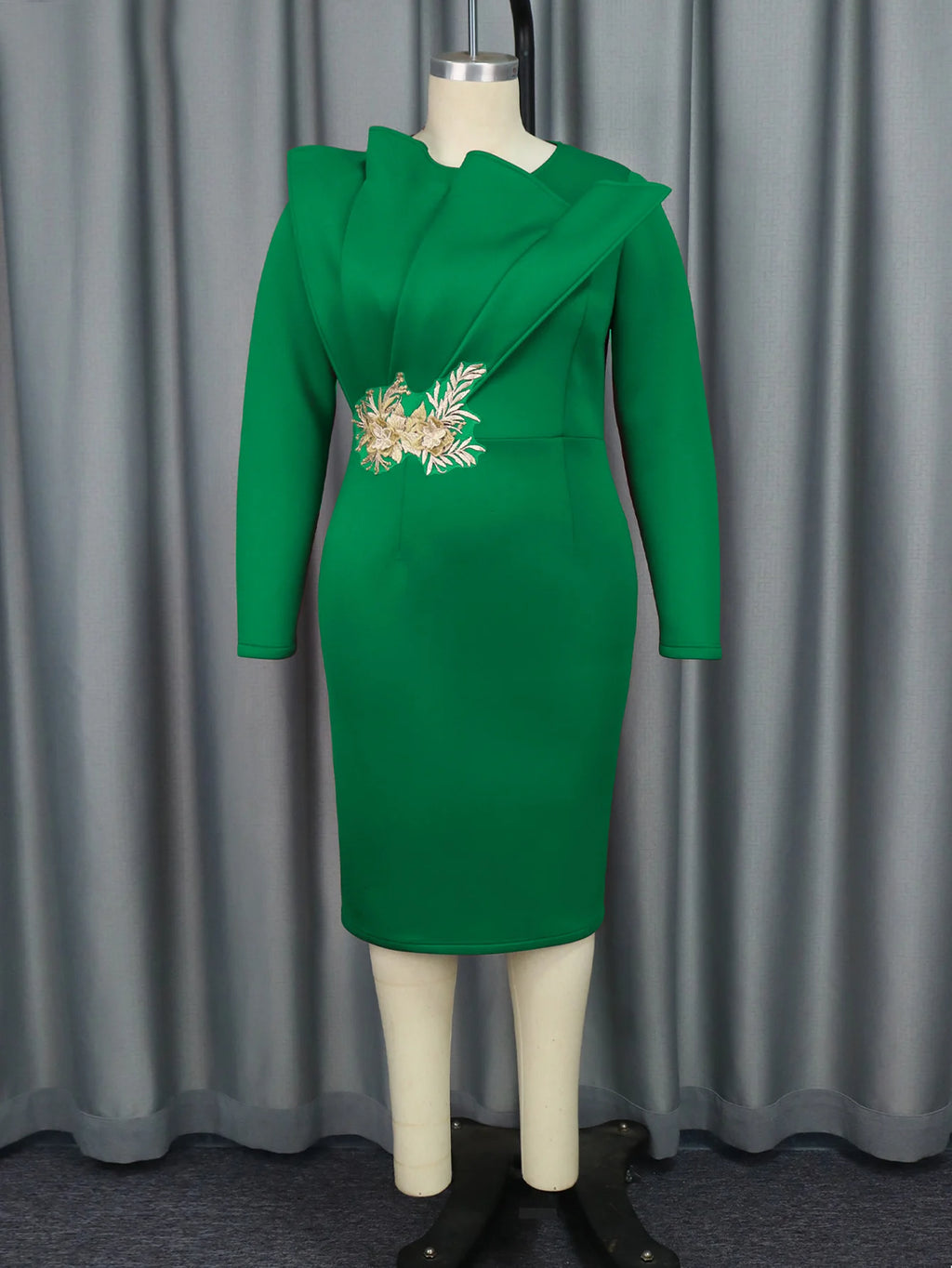 Women White Church Dresses Elegant Bodycon O Neck Ruffles Appliques High Waist Christmas Cocktail Party Nightclubs Holiday Gowns