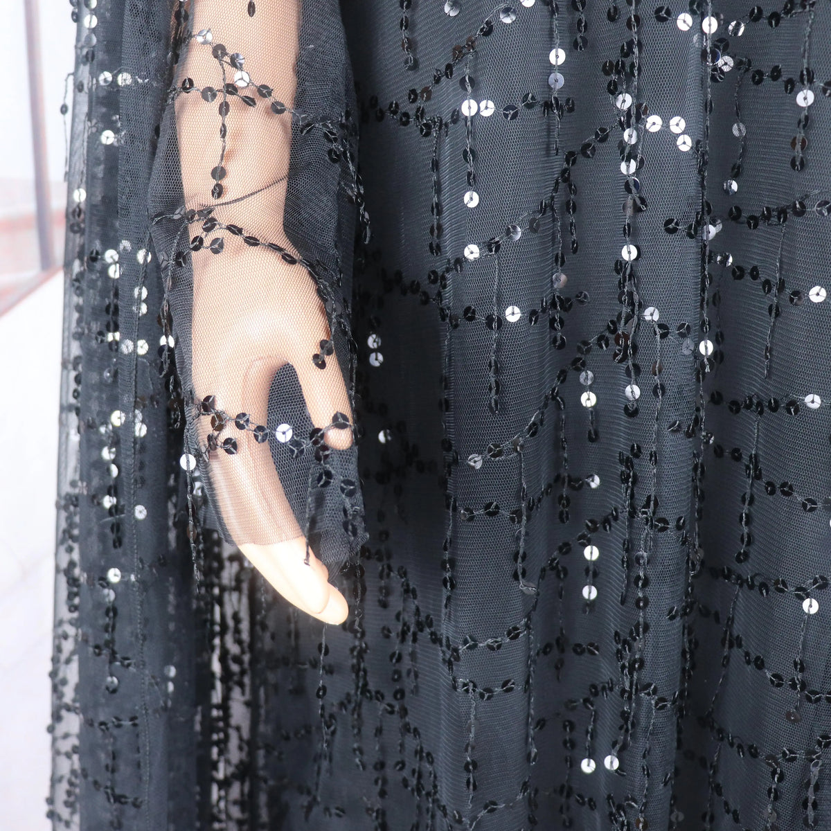 New Design Elegant African Dresses two-piece dress Luxury African Dress Mesh sequins Dresses African Women