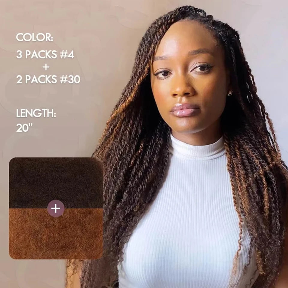 Best 100% Afro Kinky Bulk Hair Virgin Remy Human Hair  No Attachment for Braiding Mini Twist Dreadlock BraidsTop Quality