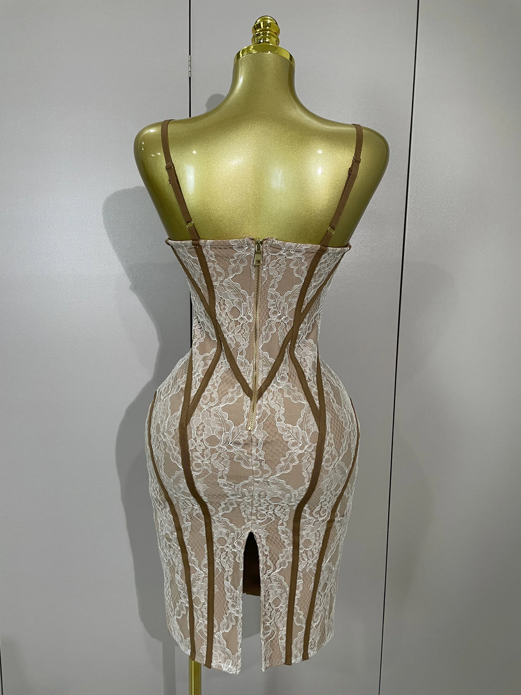 New Women's Party Dress Original Design Camisole Lace Backless Evening Party Birthday Gowns Night Club Show Wear Vestido