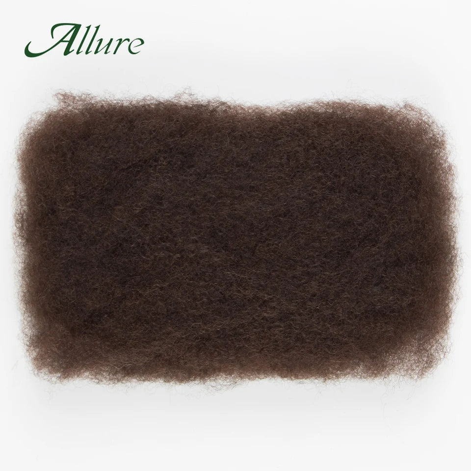 Afro Kinky Bulk QVR Human Hair For Mini Twist Braiding Loc Extensions & Crochet afro Kinky Curly bulk Hair For Dreadlocks 50g