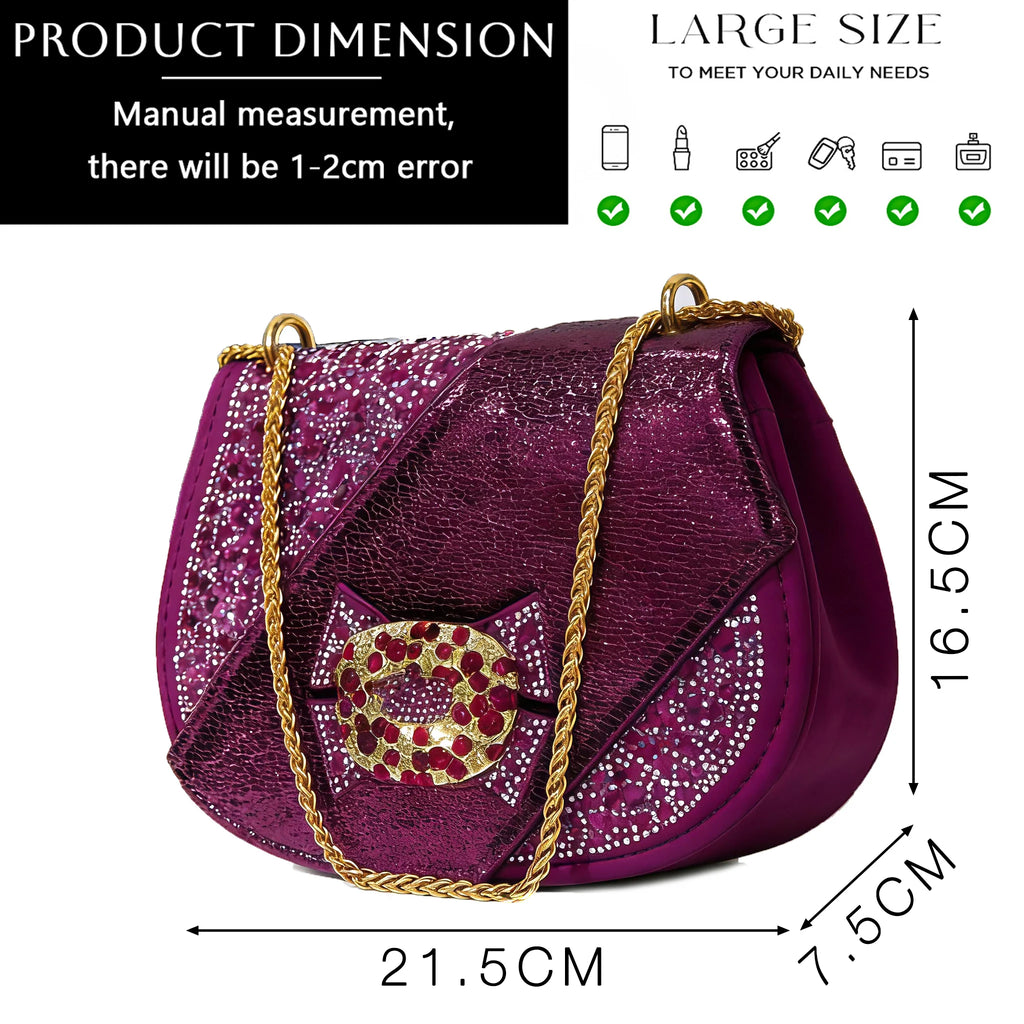 Venus Chan 2026 Elegant Rhinestone Peep Toe High Heels for Women - Italian Design Purple Sandals with Matching Handbags