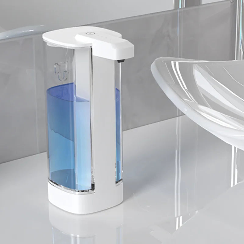 500ML Touchless Transparent Bottle IPX5 Waterproof USB Rechargeable New Electric Infrared Automatic Sensor Liquid Soap Dispenser