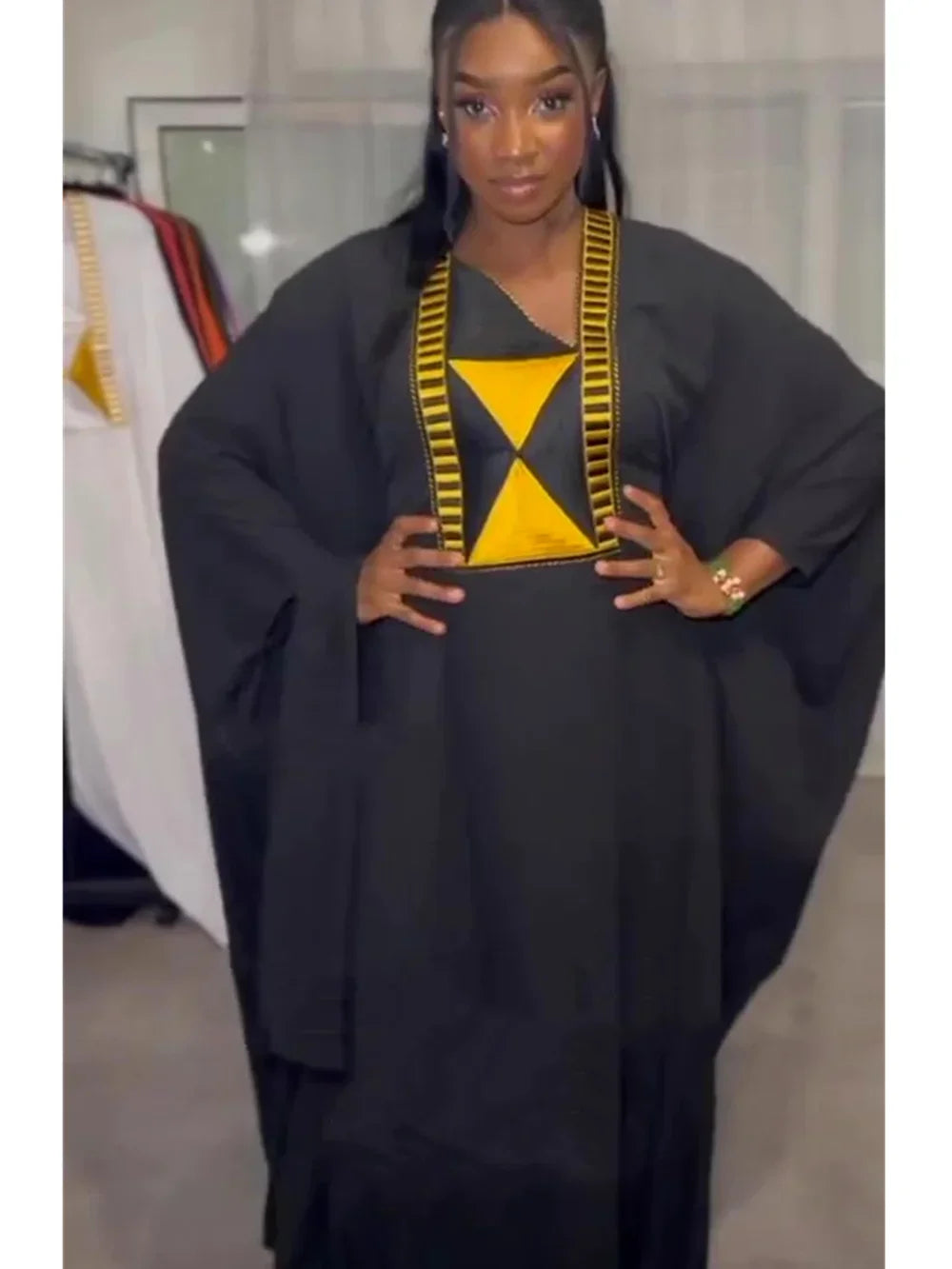 Customized Elegant African Dresses for Women Muslim Embroidery Boubou Robe Dashiki Africa Clothes Ankara Outfit Evening Gown wit