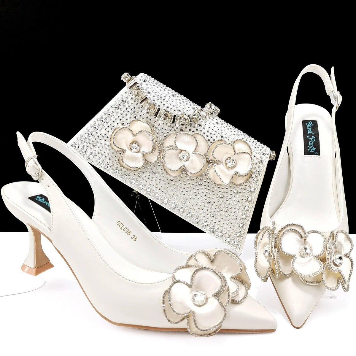 doershow  Italian niceShoes With Matching Bags Set Italy African Women's Party Shoes and Bag Sets peach Color Women sh  HQS1-25