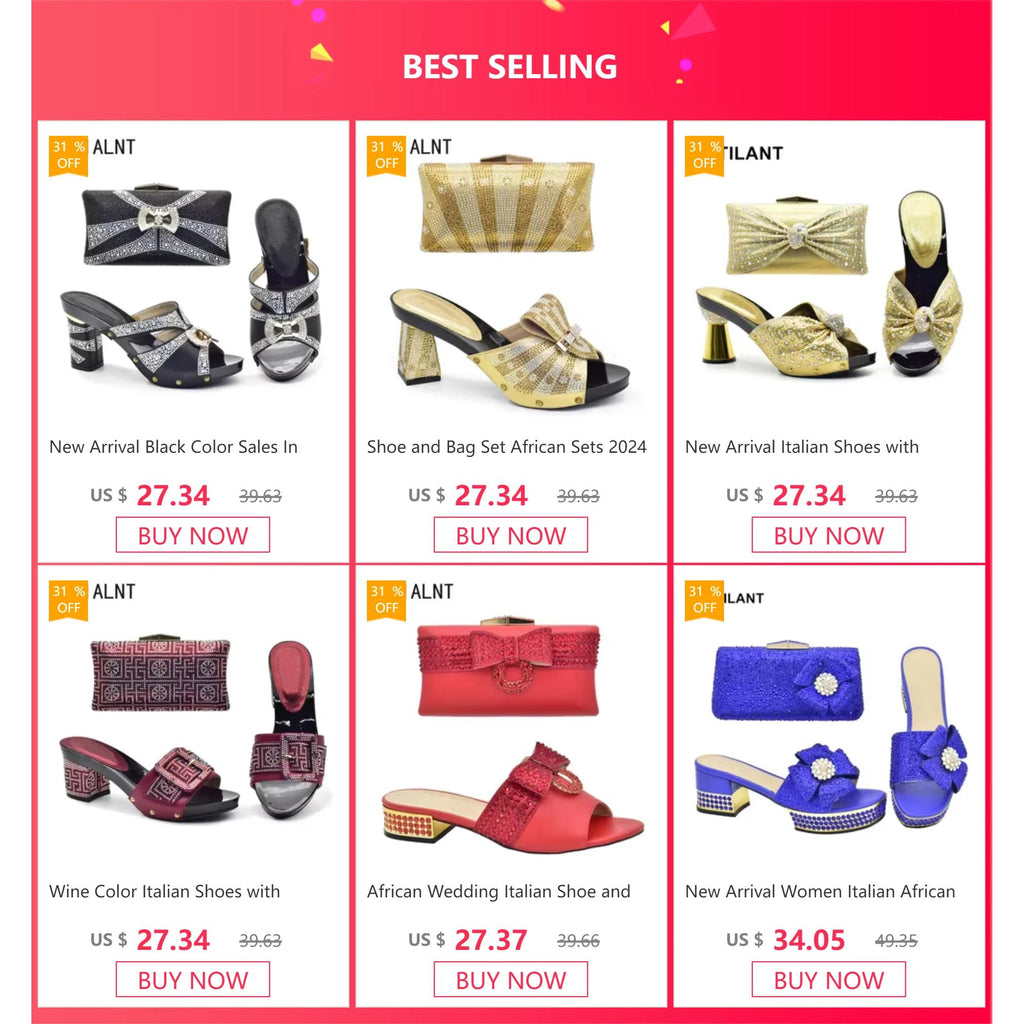 Italian Shoes and Bags Matching Set Decorated with Rhinestone Shoes for Women 2025 Designer Luxury Low Heels SlipOn Party Pumps