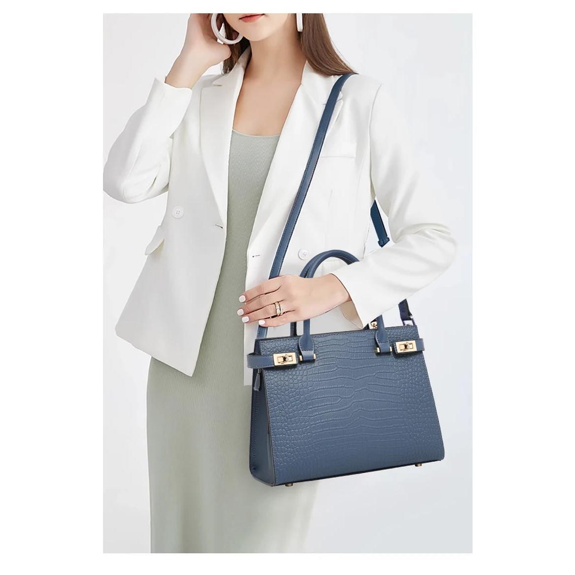 AIDRANI Genuine leather women's bag, elegant bag, women's 2025 new handbag, large capacity, middle-aged mother's bag, grand
