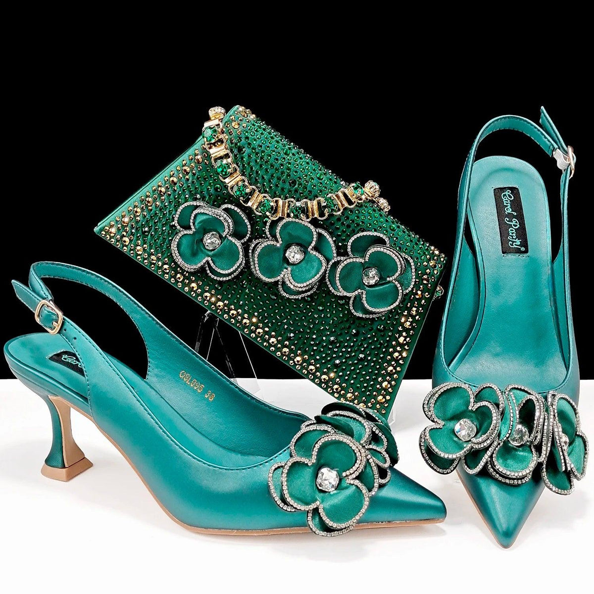 doershow  Italian niceShoes With Matching Bags Set Italy African Women's Party Shoes and Bag Sets peach Color Women sh  HQS1-25