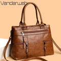 Elegant Handbag for Women High Quality Leather Top-Handle Bags Purse Ladies Shoulder Crossbody Bag Large Casual Tote 2025 Hot