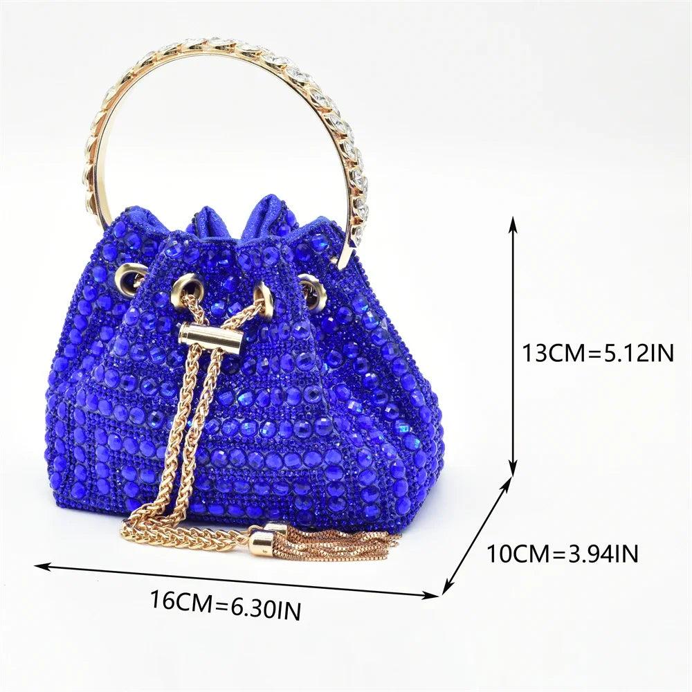 Italian Shoes with Matching Bags Set Decorated with Rhinestone African Shoes for Women Mid Heels Party Pumps  Plus Size Heels 43