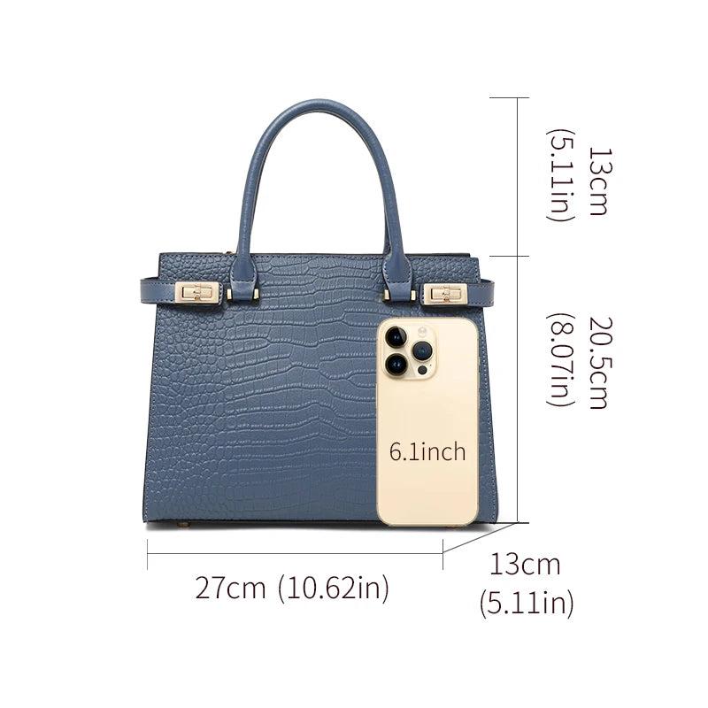 AIDRANI Genuine leather women's bag, elegant bag, women's 2025 new handbag, large capacity, middle-aged mother's bag, grand