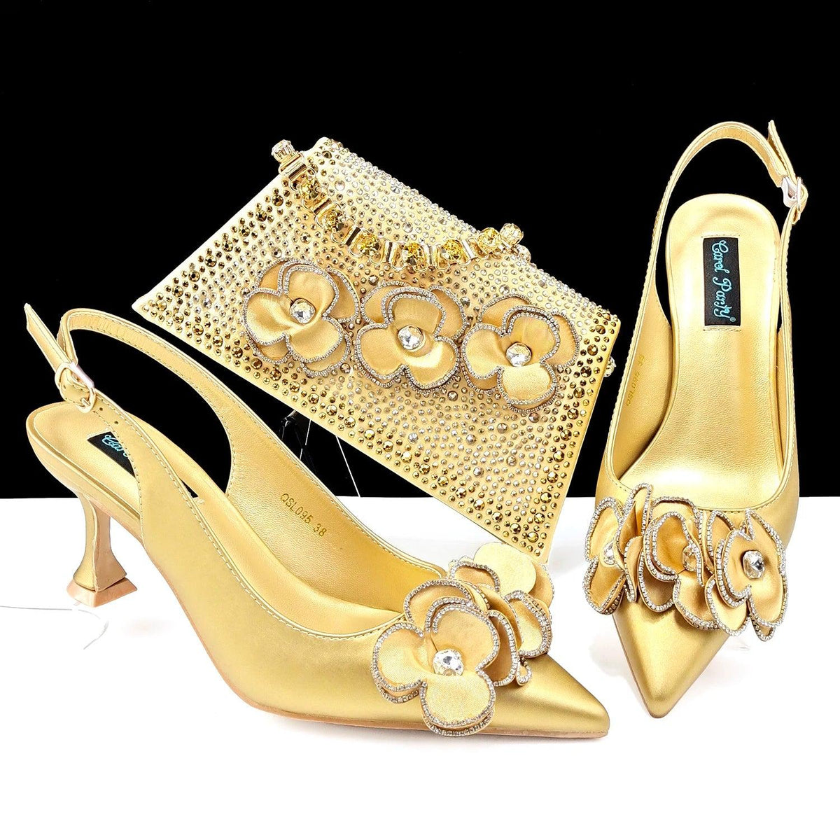 doershow  Italian niceShoes With Matching Bags Set Italy African Women's Party Shoes and Bag Sets peach Color Women sh  HQS1-25