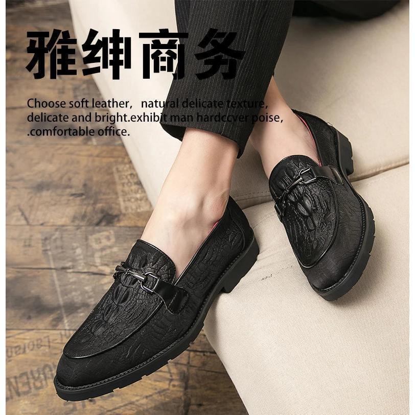 Trend Casual Leather Shoes For Men High Quality Loafers Men's Social Brogue Shoes Male New Yuppie Business Formal Leather Man