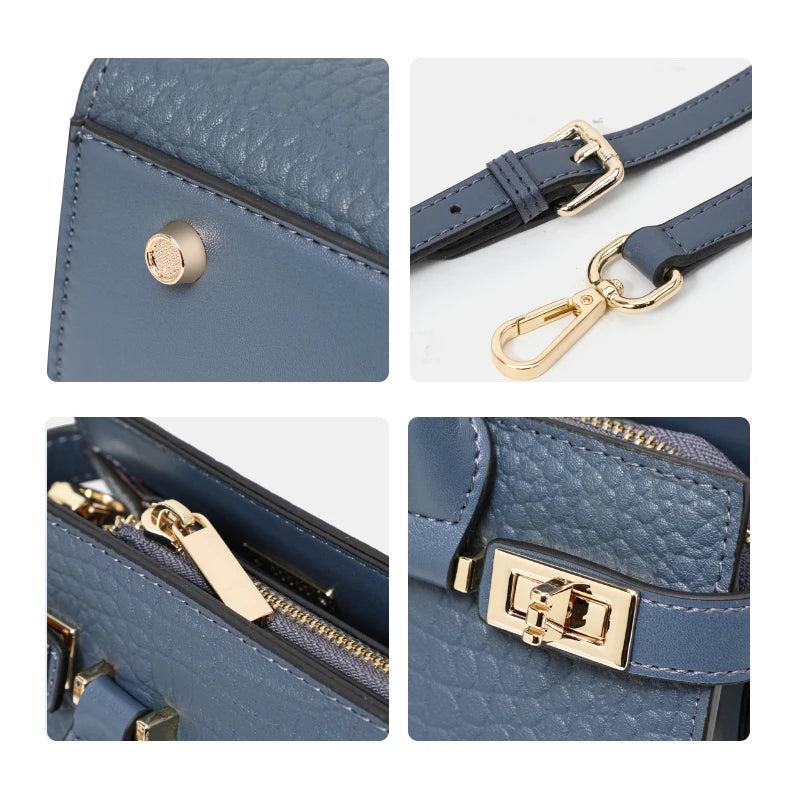 AIDRANI Genuine leather women's bag, elegant bag, women's 2025 new handbag, large capacity, middle-aged mother's bag, grand