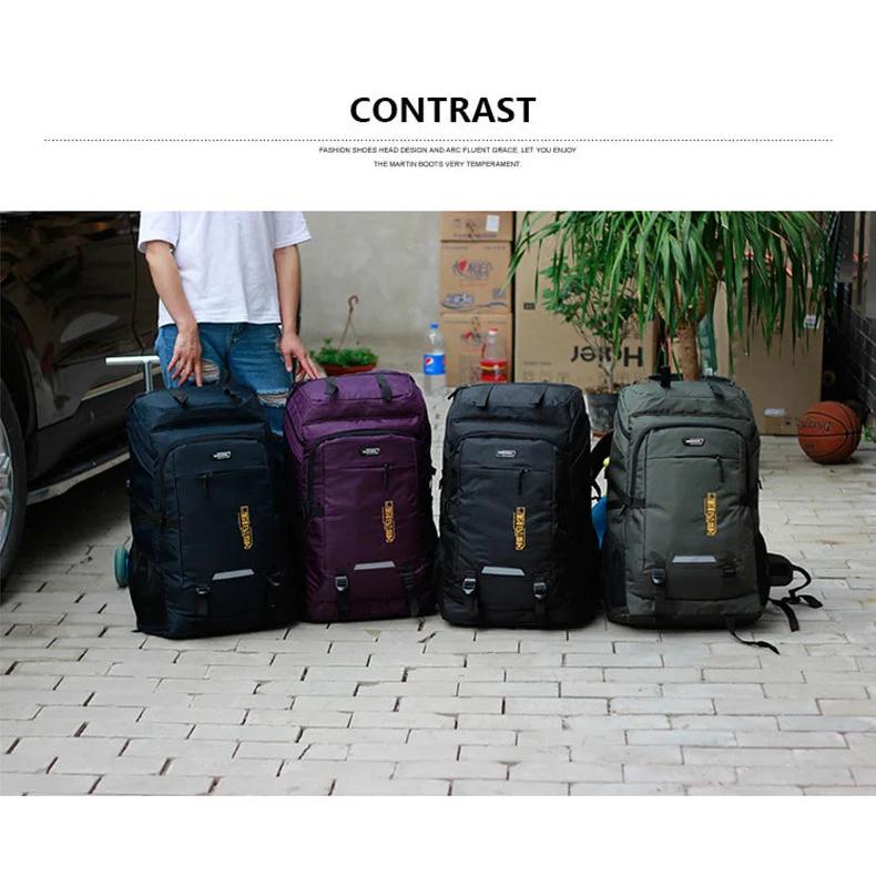 Big Outdoor Camping Waterproof Laptop Backpack Men Large Capacity Hiking Travel Bag Unisex Mountaineering Climbing Backpacks Man