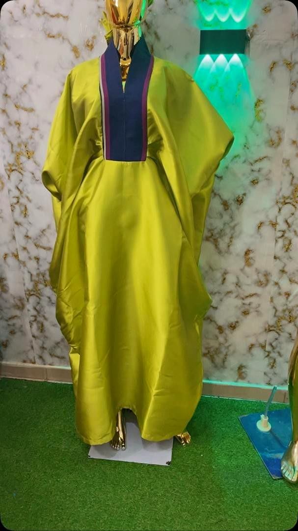 Women African Kaftan/Boubou Maxi Dress Batwing Sleeve Embroidered One Size 